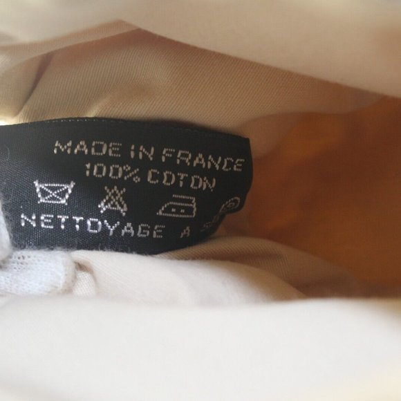 HERMES Ivory H Logo Bolide Cosmetic Case Canvas x Leather 1HER727K - Picture 8 of 12